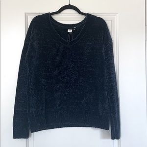 Plush navy sweater